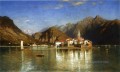 Paisaje del Lago Maggiore Luminismo William Stanley Haseltine